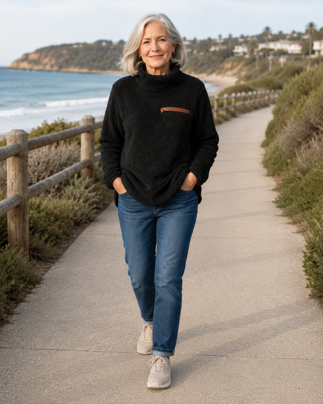 Lillian | Cozy Zip-Neck Pullover