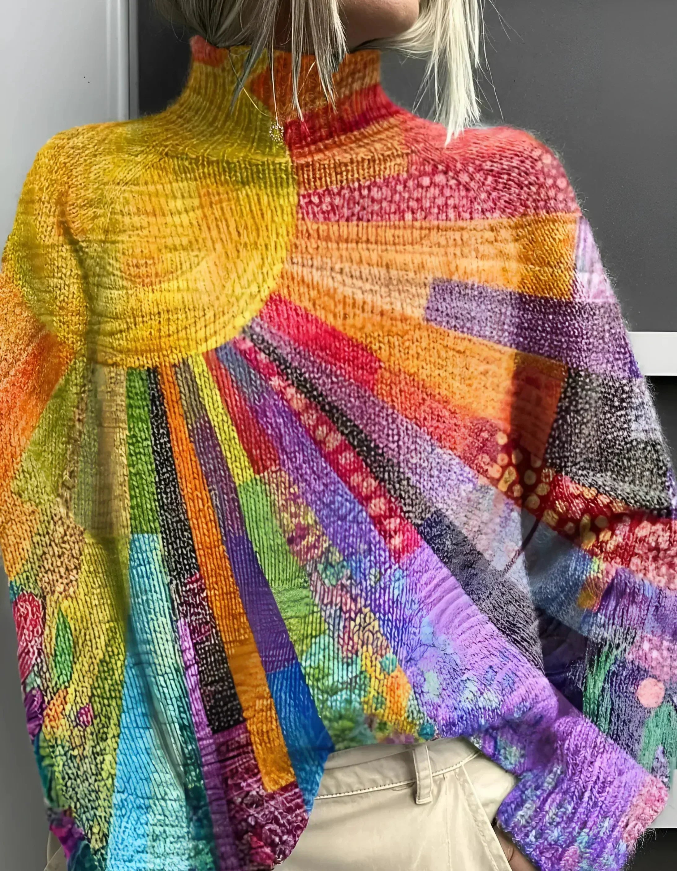 Ada | Colourful and Joyful Turtleneck