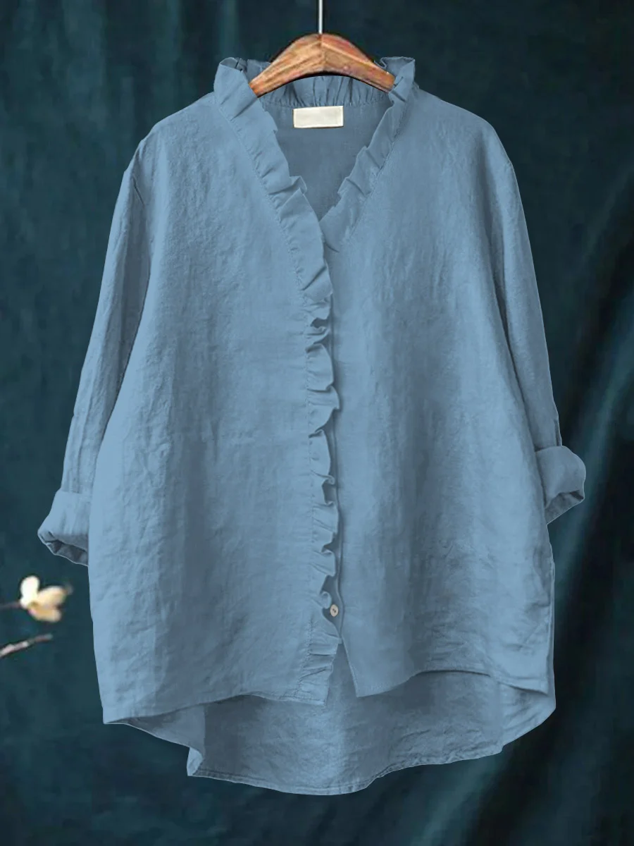 Maribel | Soft Ruffle Blouse - for Real Comfort