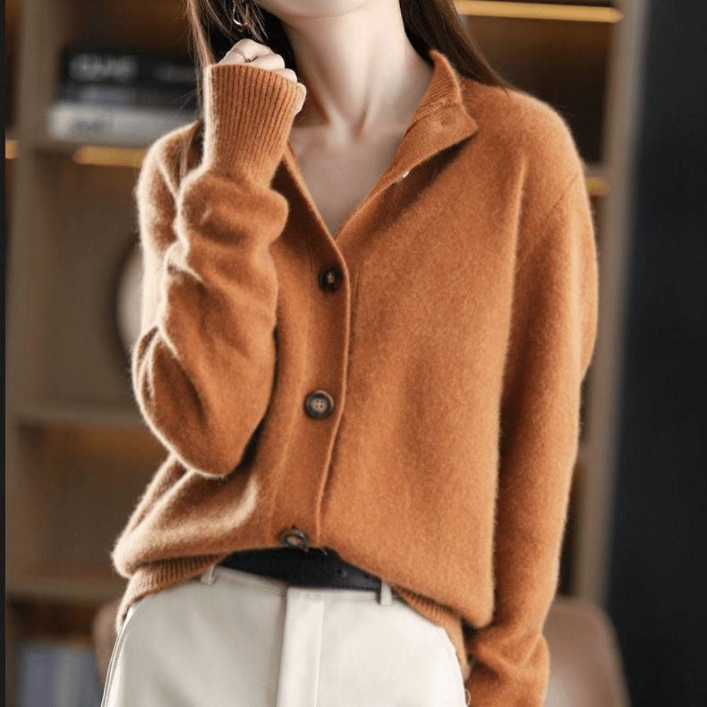Anny™ - Luxurious Cashmere Knit Cardigan