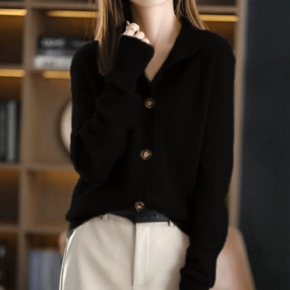 Anny™ - Luxurious Cashmere Knit Cardigan