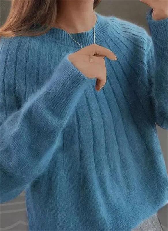 Caitlyn - Stylish Ribbed Knit Sweater