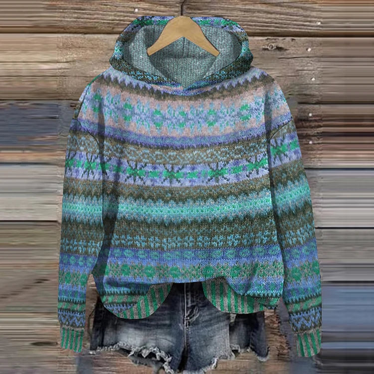 Gaby | Ethnic Retro Hoodie