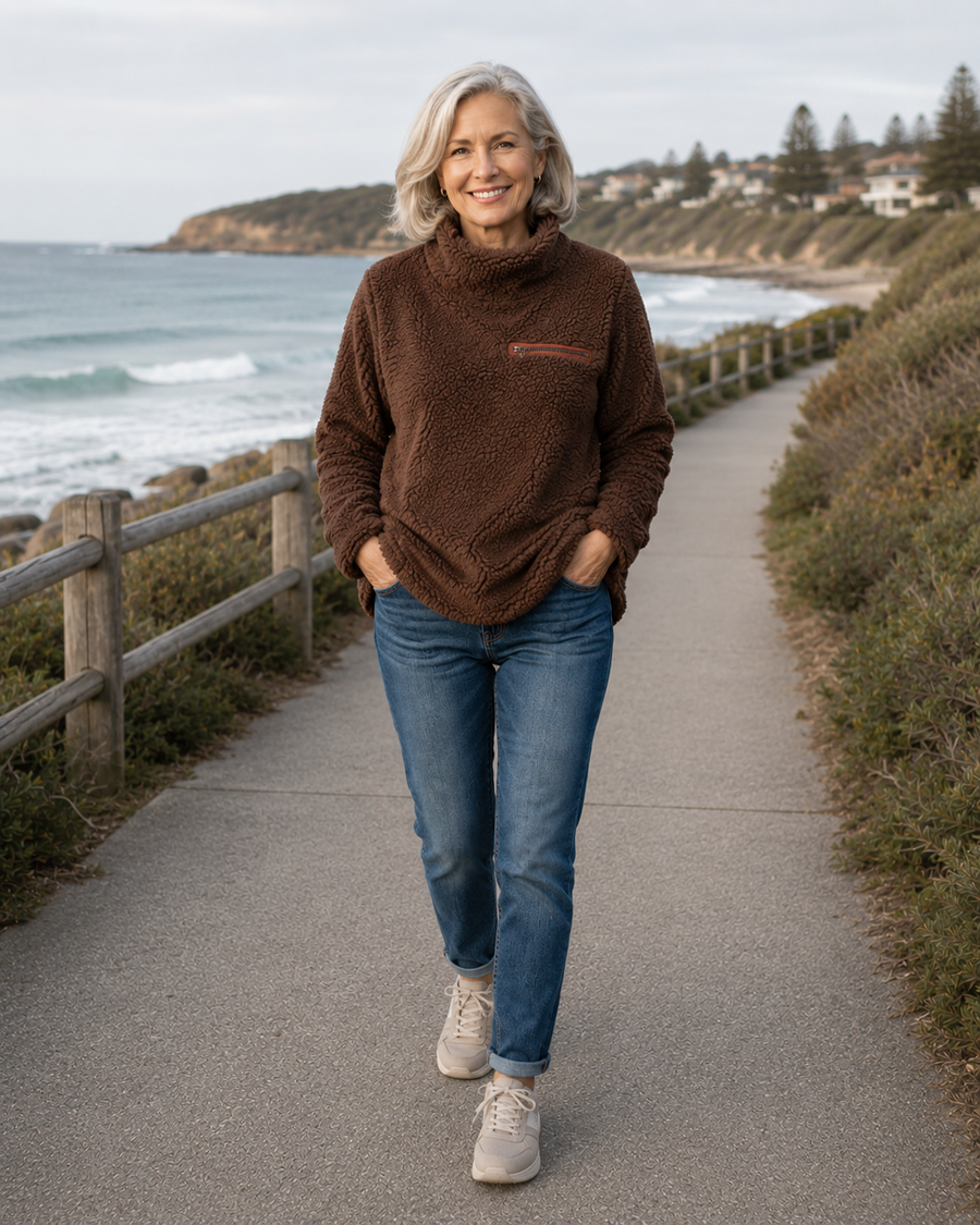 Lillian | Cozy Zip-Neck Pullover