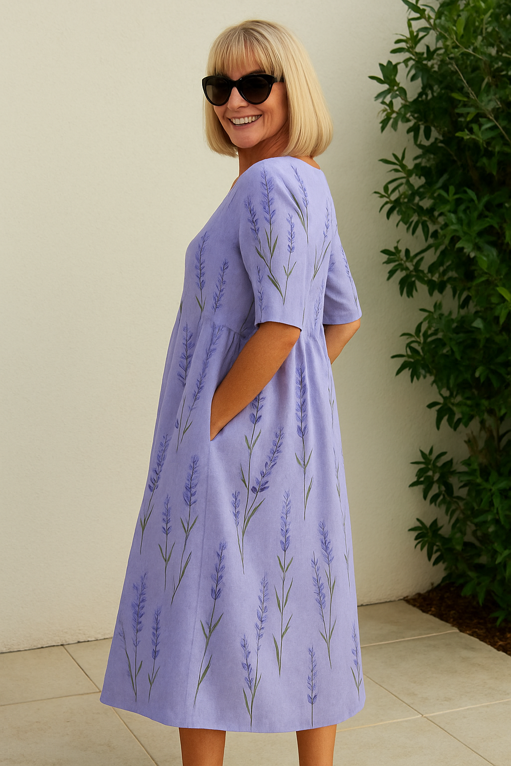 Eliza | Relaxed Midi Dress - Effortless Elegance, Daily Comfort