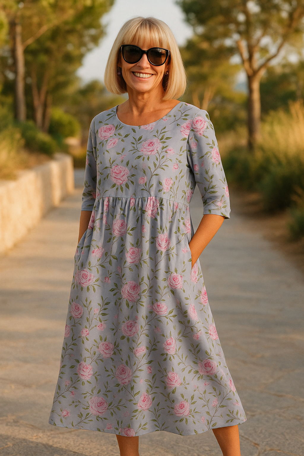 Eliza | Relaxed Midi Dress - Effortless Elegance, Daily Comfort