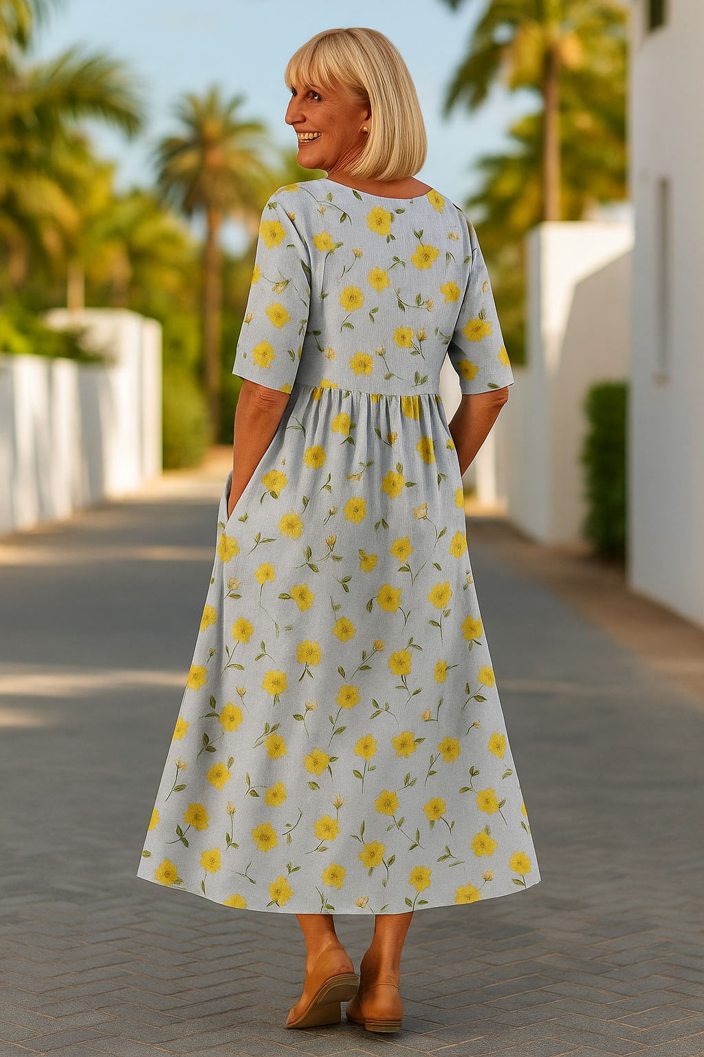 Eliza | Relaxed Midi Dress - Effortless Elegance, Daily Comfort