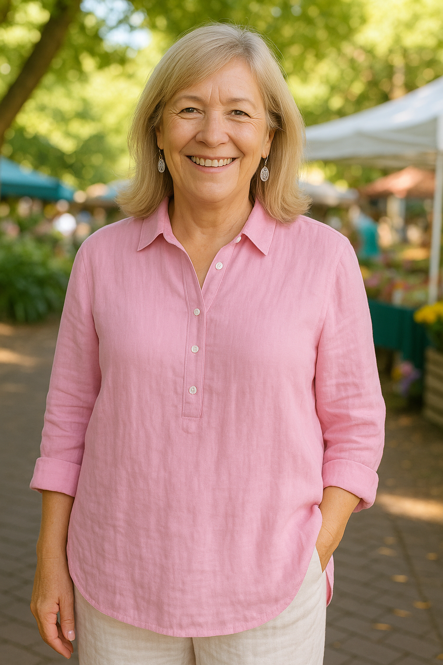 Serena SoftShape Blouse – Flattering comfort that actually breathes