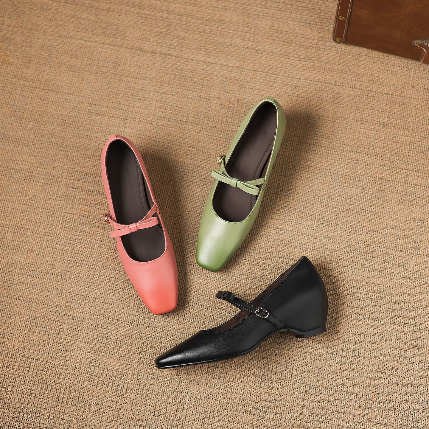 Rosalie Genuine Leather Mary Jane Pumps