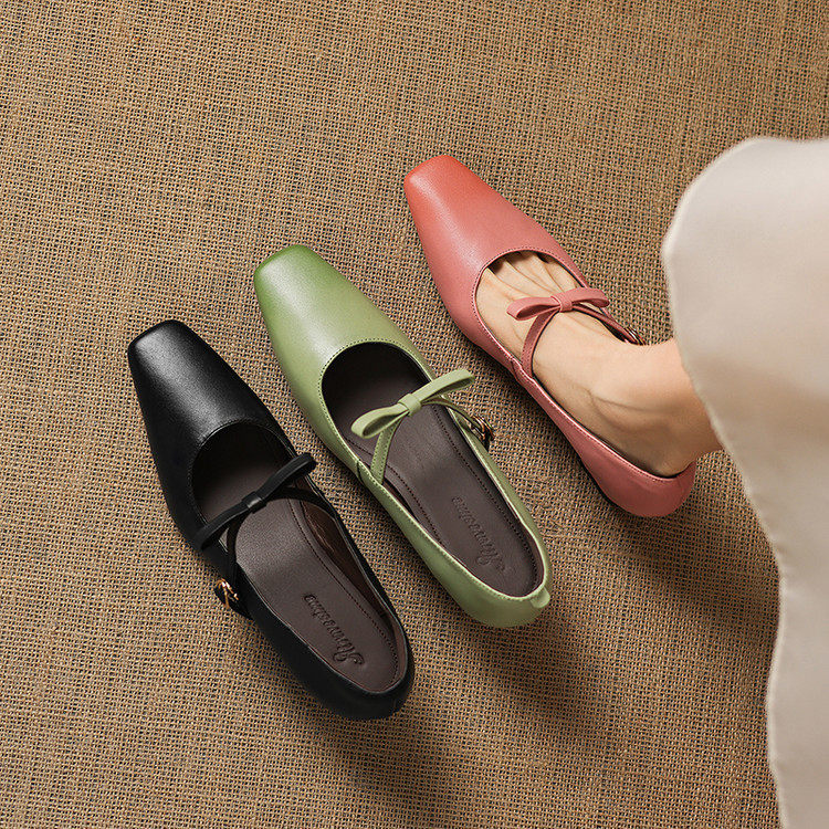 Rosalie Genuine Leather Mary Jane Pumps