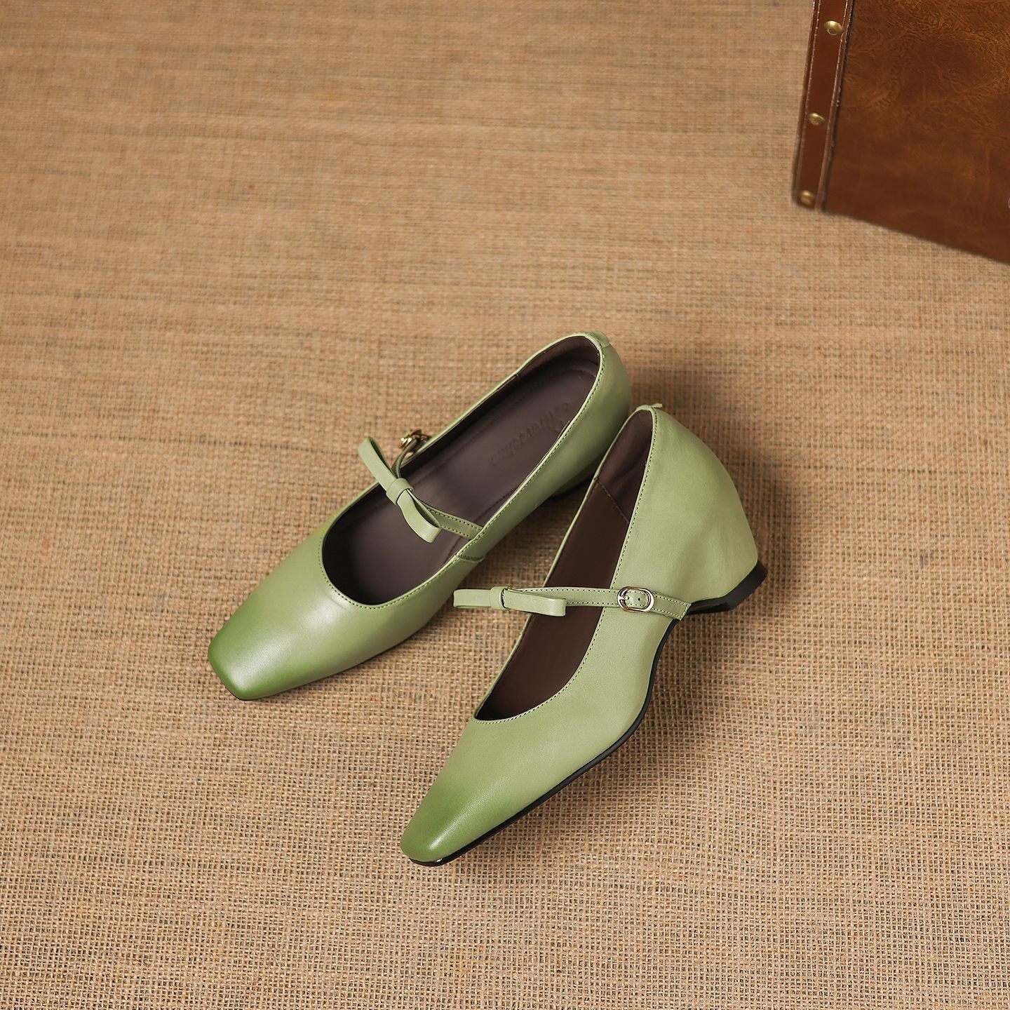Rosalie Genuine Leather Mary Jane Pumps