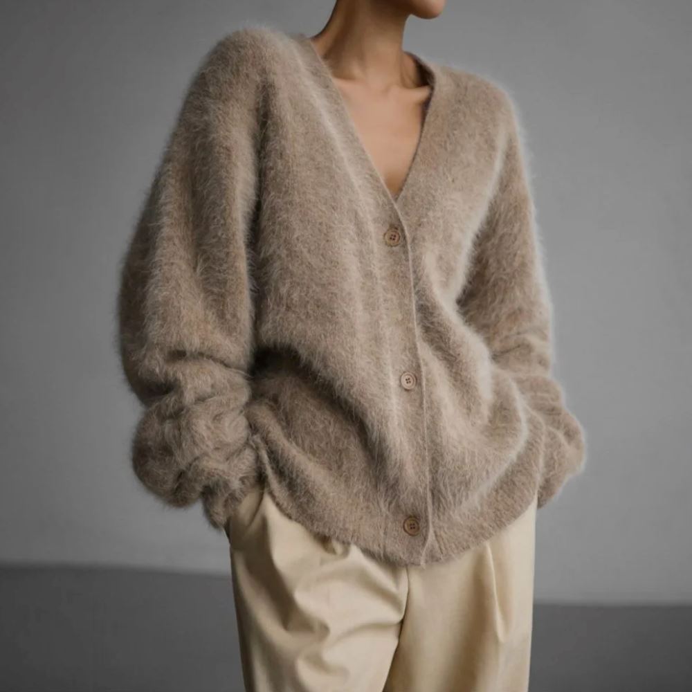 Eliza - Comfortable Fur Cardigan