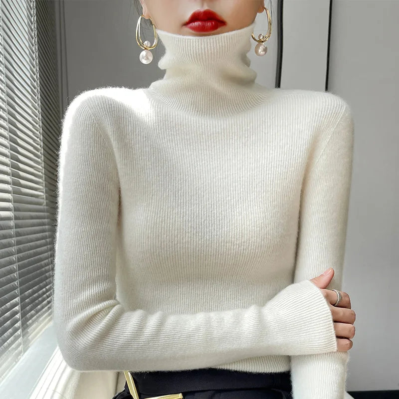 Lenie - Casual Turtleneck Sweater