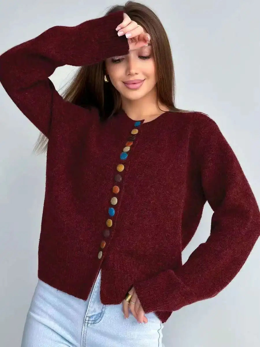 Noelle™ - Button-Detail Cardigan