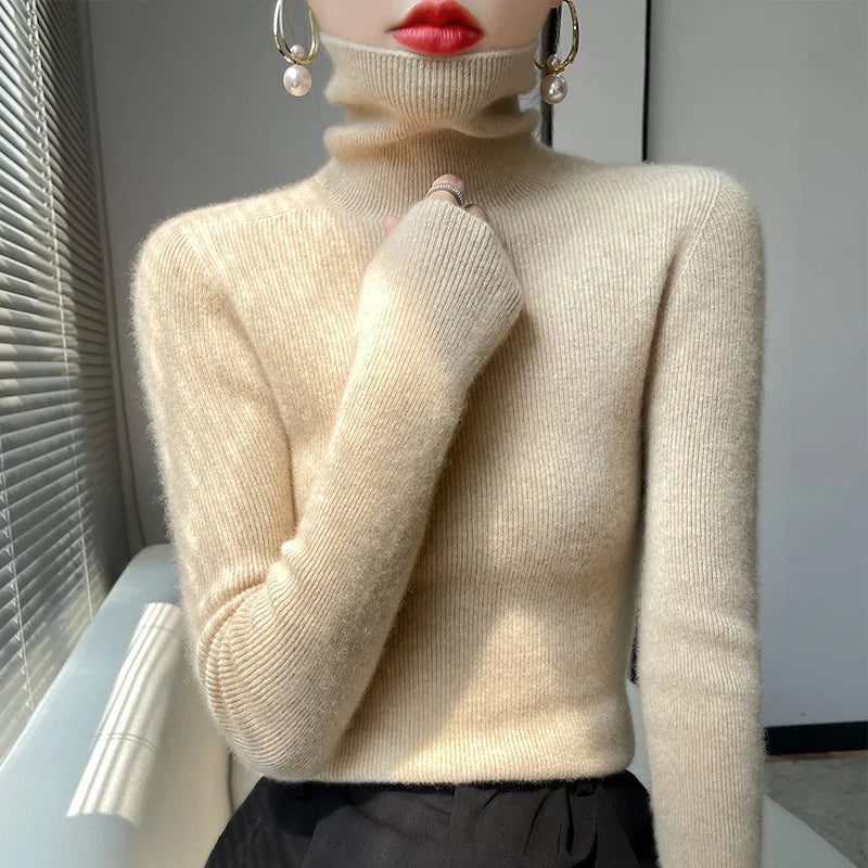 Lenie - Casual Turtleneck Sweater