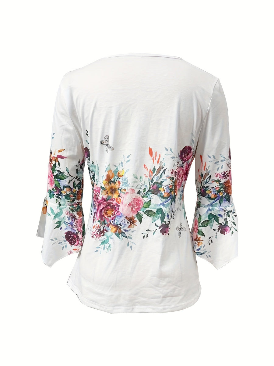 Janet Elegance Bloom Tunic