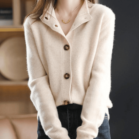 Anny™ - Luxurious Cashmere Knit Cardigan